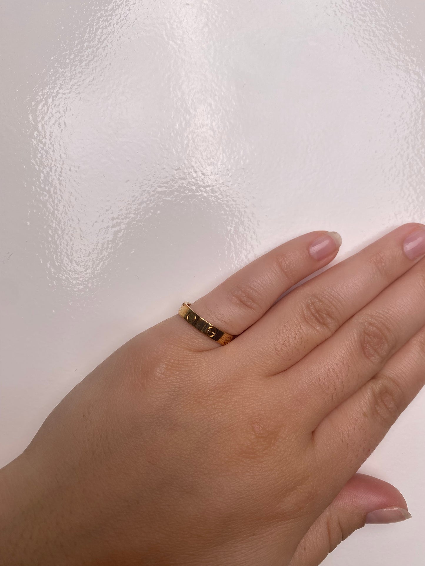 Cartier 18KY Small Love Ring, 5.5, 51