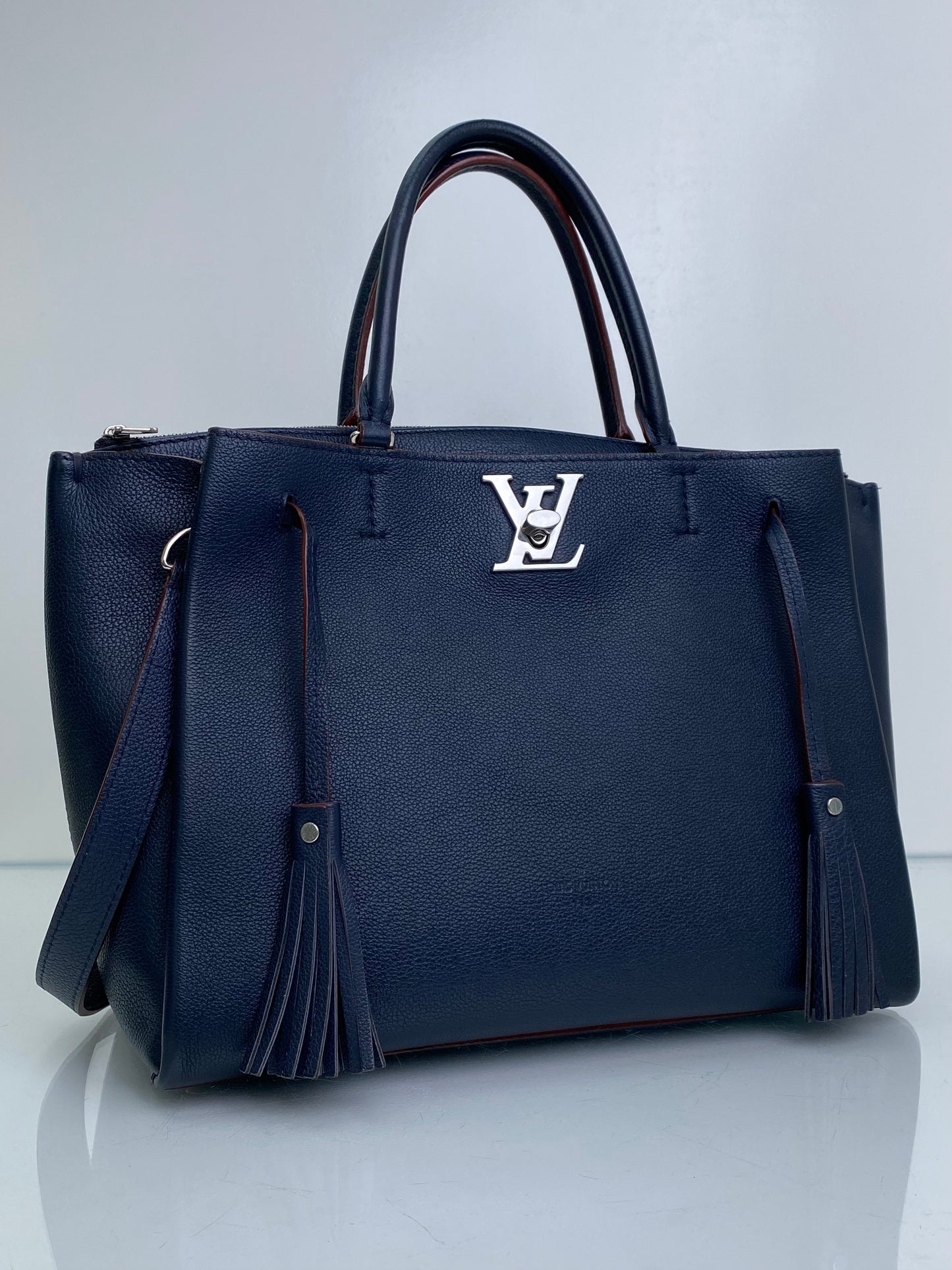 Louis Vuitton Navy & Red Marine Rouge Tassel Tote Bag SHW