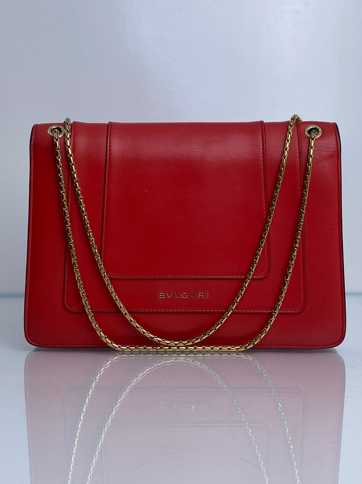 Bvlgari Red Serpenti Bag GHW