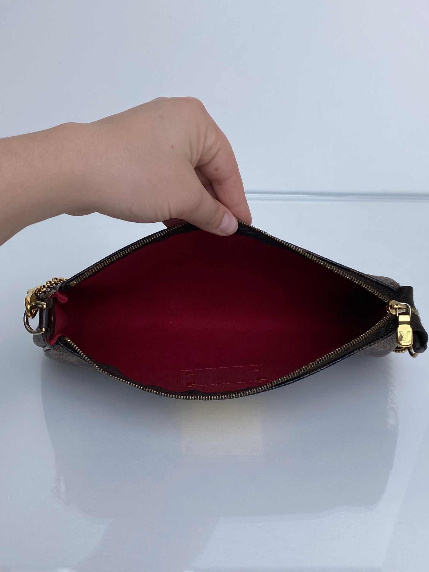 Louis Vuitton Damier Ebene Canvas Eva Bag GHW