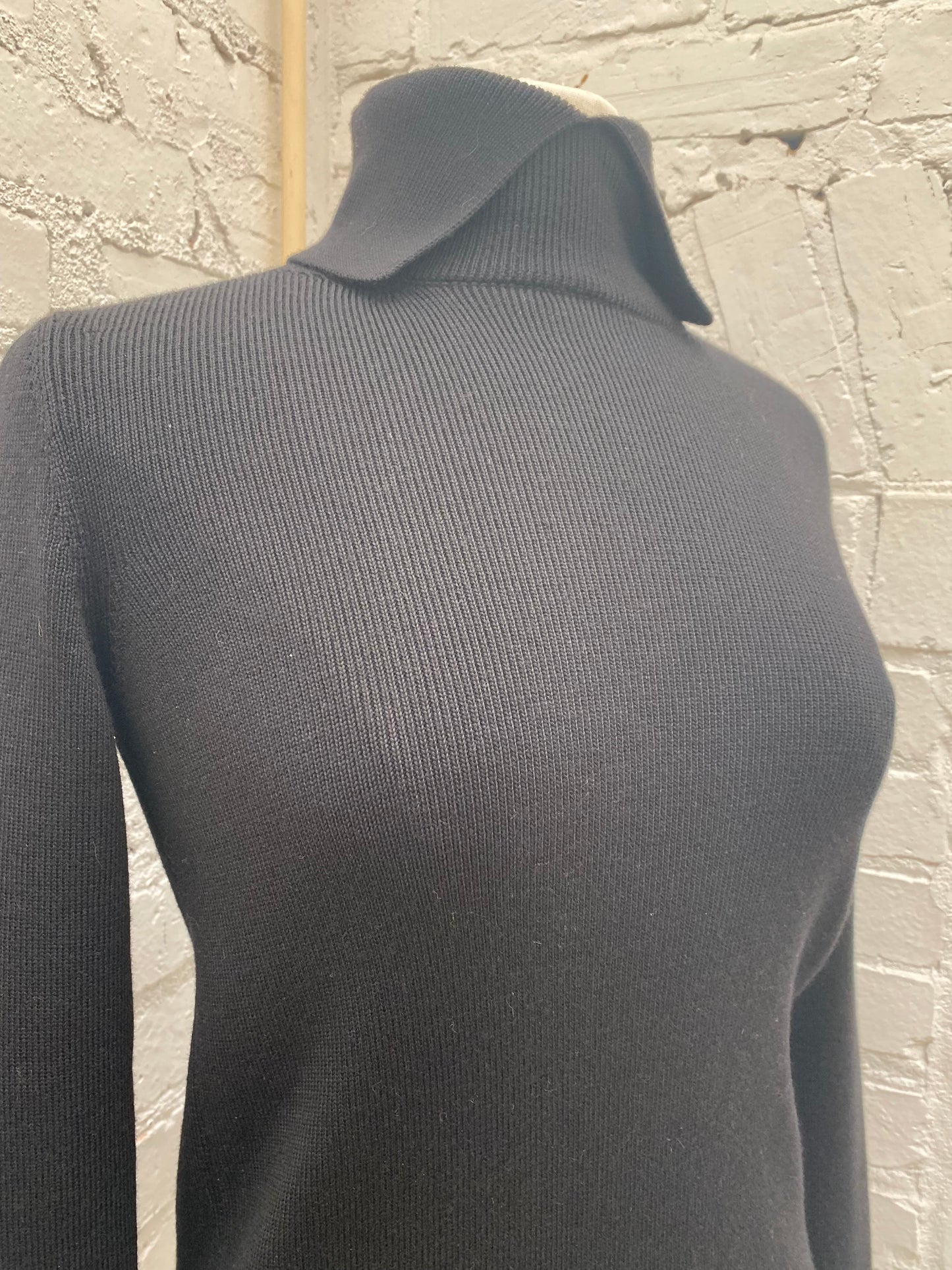 Christian Dior Black High Neck Sweater, 40