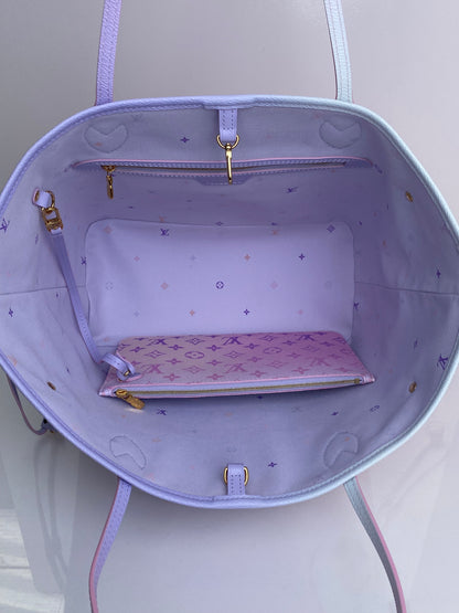 Louis Vuitton Pink Ombre Giant Monogram Spring In The City Neverfull Bag MM GHW