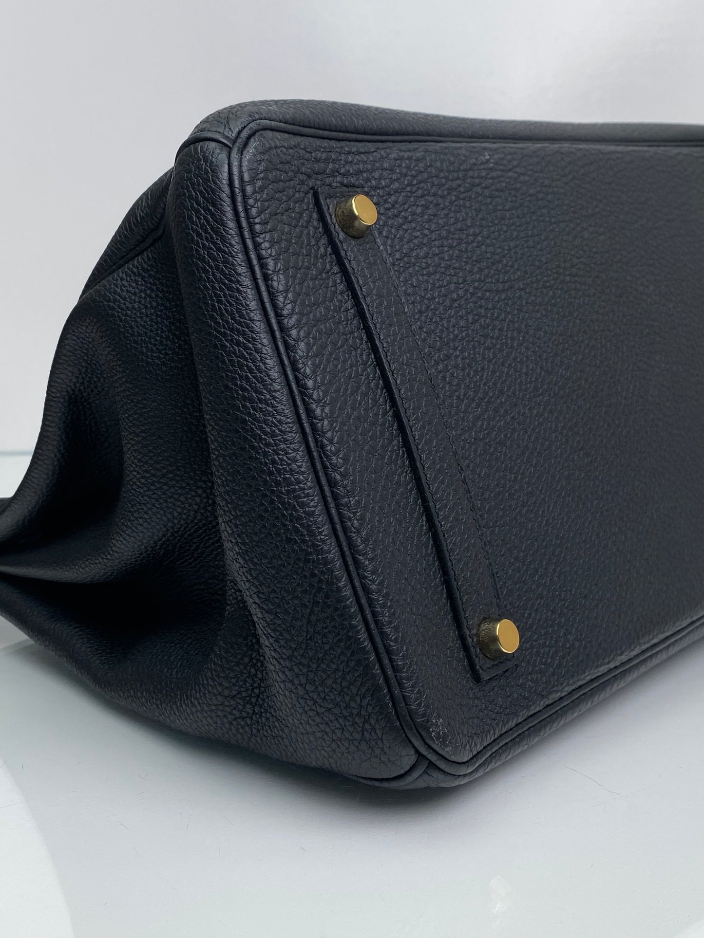 Hermes Birkin 35 Black Togo GHW #Q