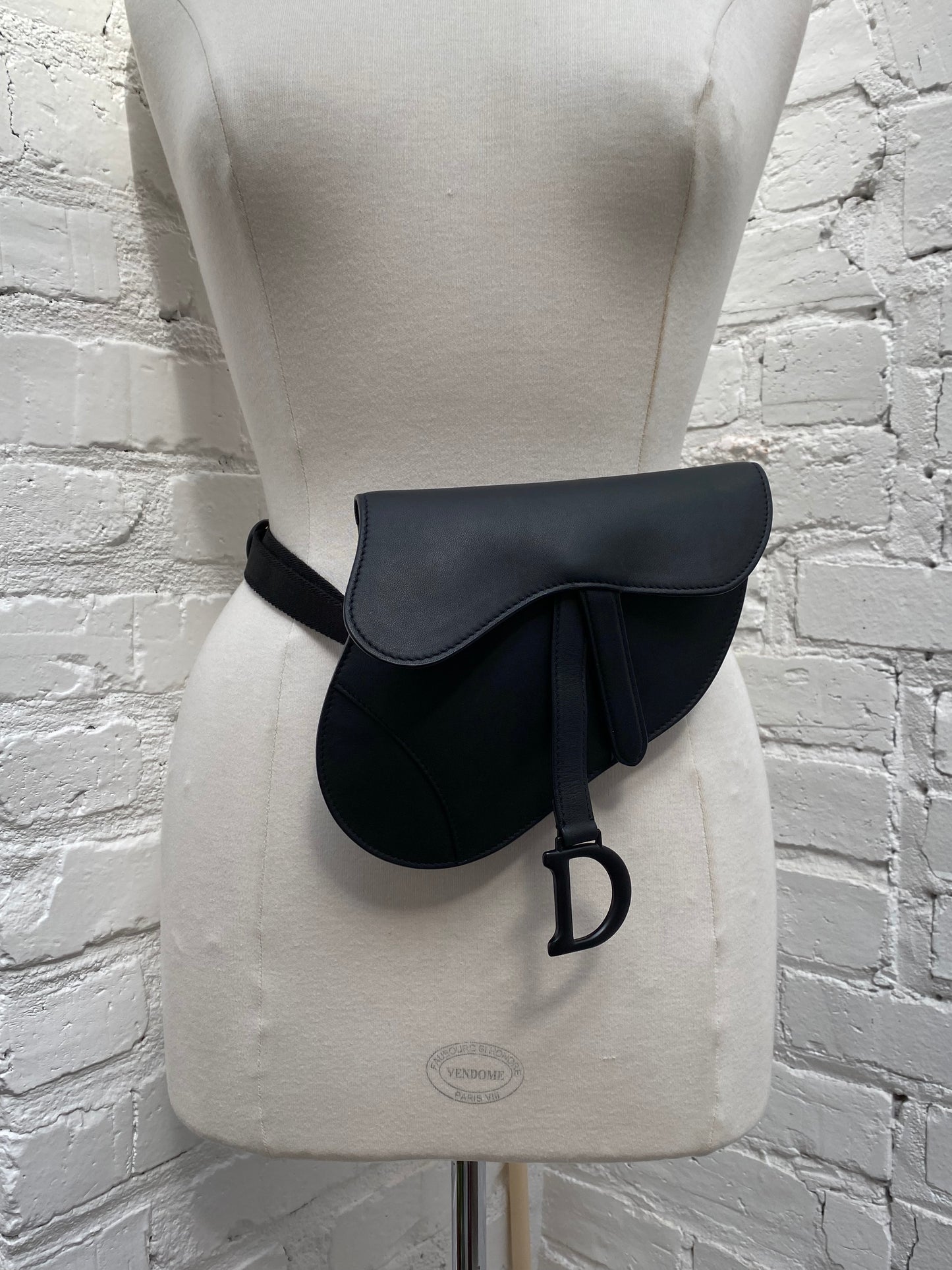 Dior Ultra Matte Black Saddle Mini Bum Bag MBHW