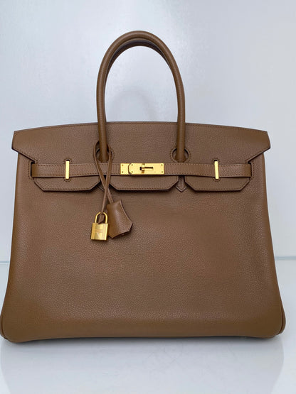 Hermes Birkin 35 Alezan Togo GHW #N