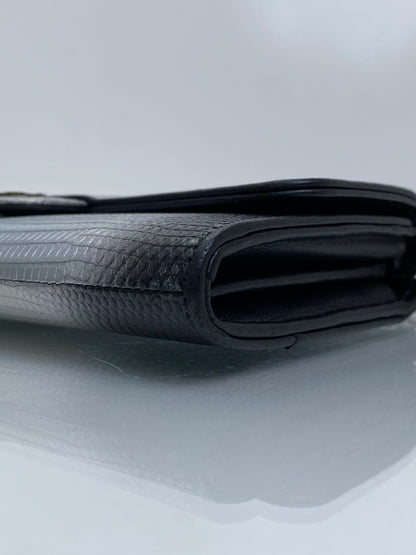 Chanel Iridescent Ombre Lizard Wallet On Chain SHW #22