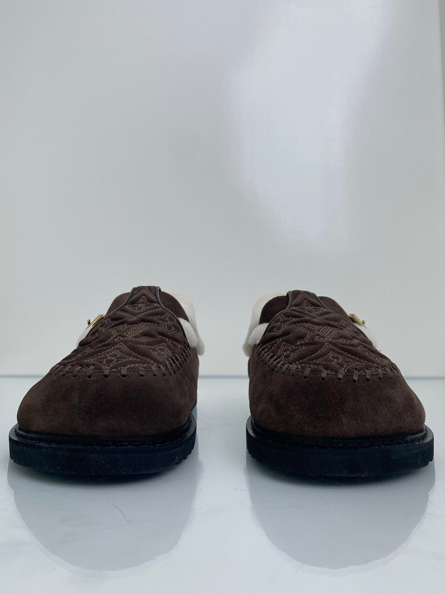 Louis Vuitton Dark Brown Colorado Comfort Mary Jane Flats, 41