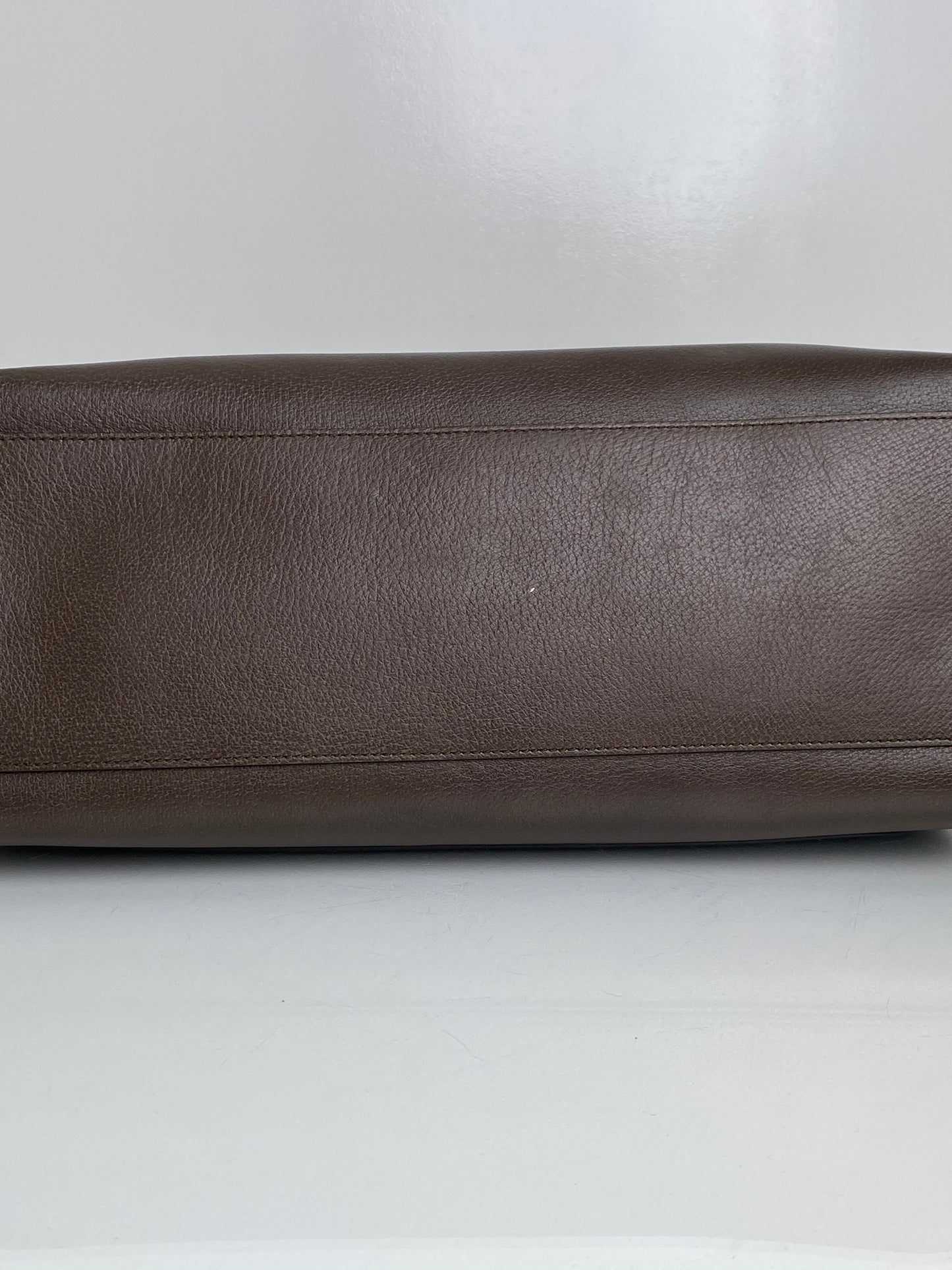 Gucci Brown Linea Totem Web Stripe Tote with Crystal Butterfly GHW