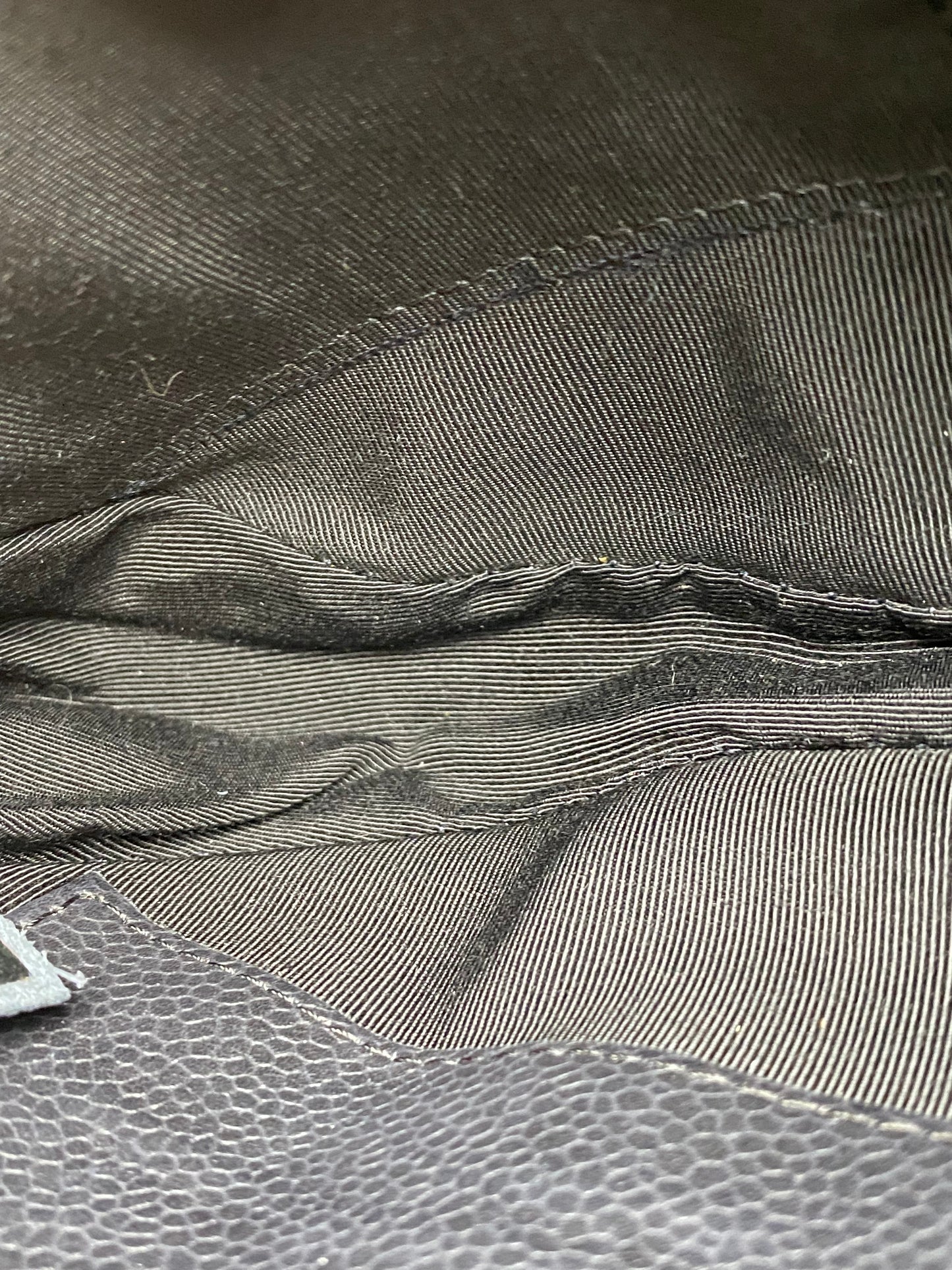 Chanel Black Caviar Halfmoon Wallet On Chain SHW