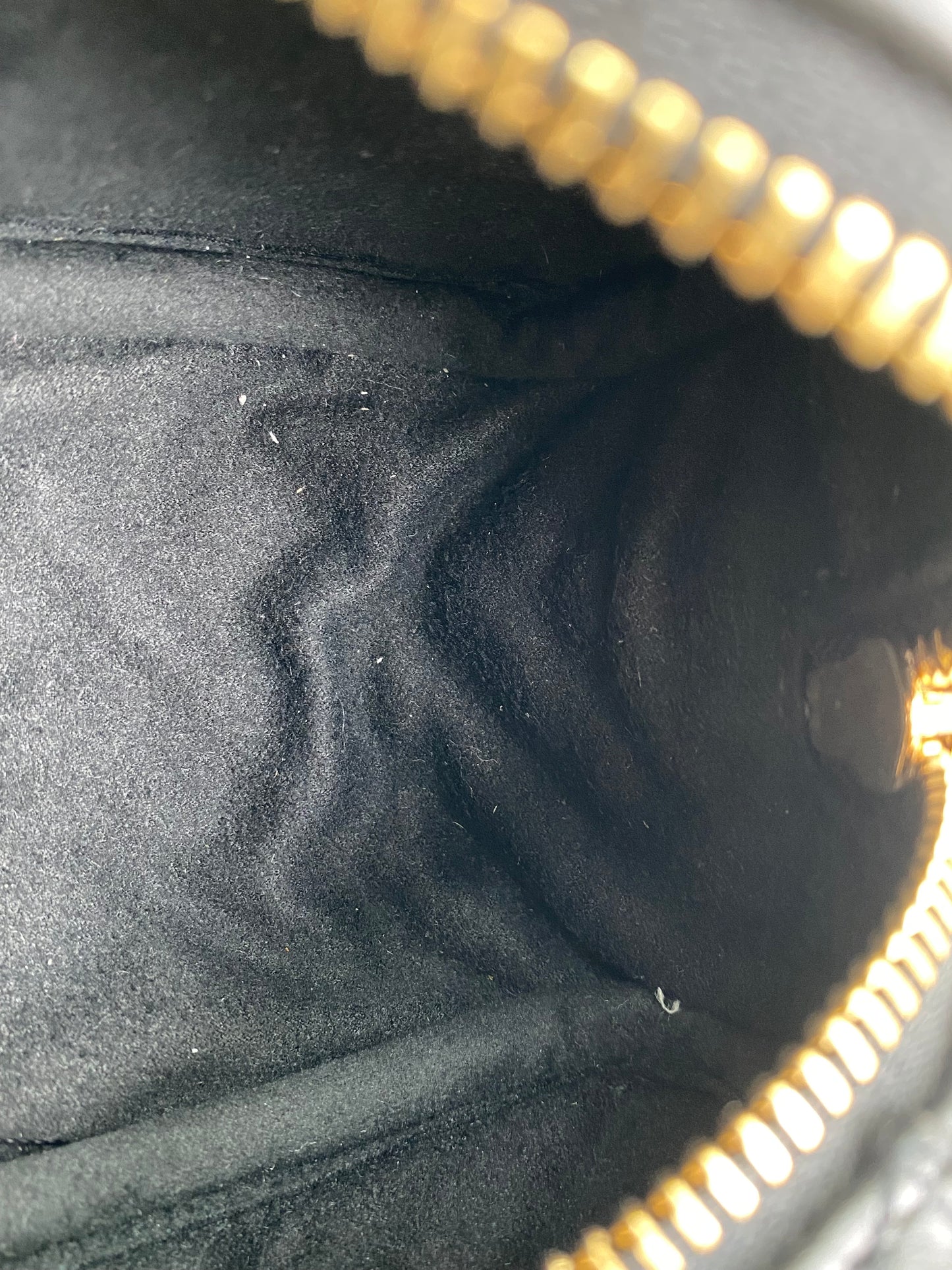 Versace Black Tag Bowling Crossbody Bag GHW