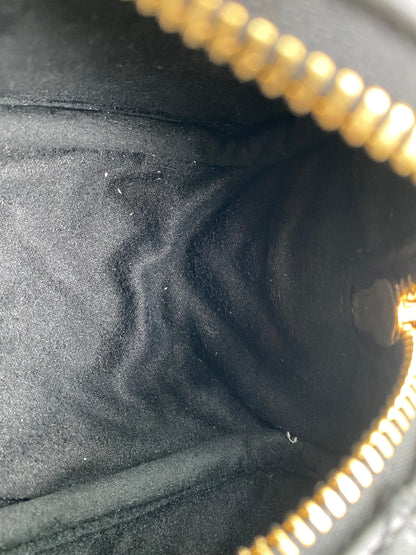 Versace Black Tag Bowling Crossbody Bag GHW