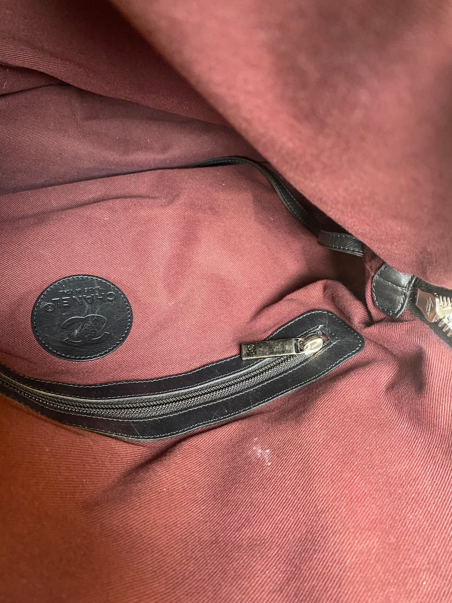 Chanel Black Quilted Vertical Sport Weekender Bag SHW