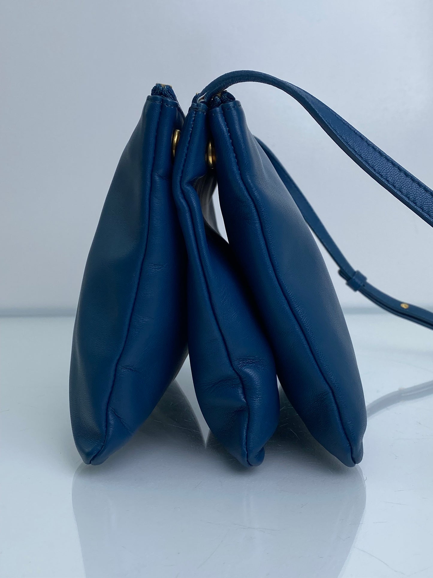 Celine Navu Trio Large Crossbody Bag GHW