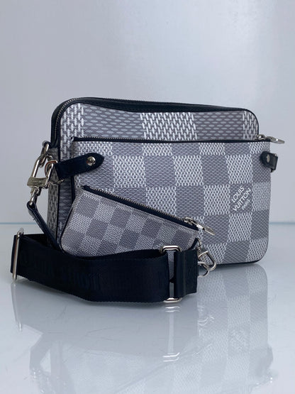 Louis Vuitton Anartica Damier Graphite Trio Messenger Bag SHW