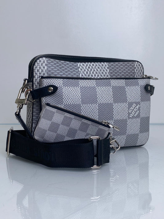 Louis Vuitton Anartica Damier Graphite Trio Messenger Bag SHW
