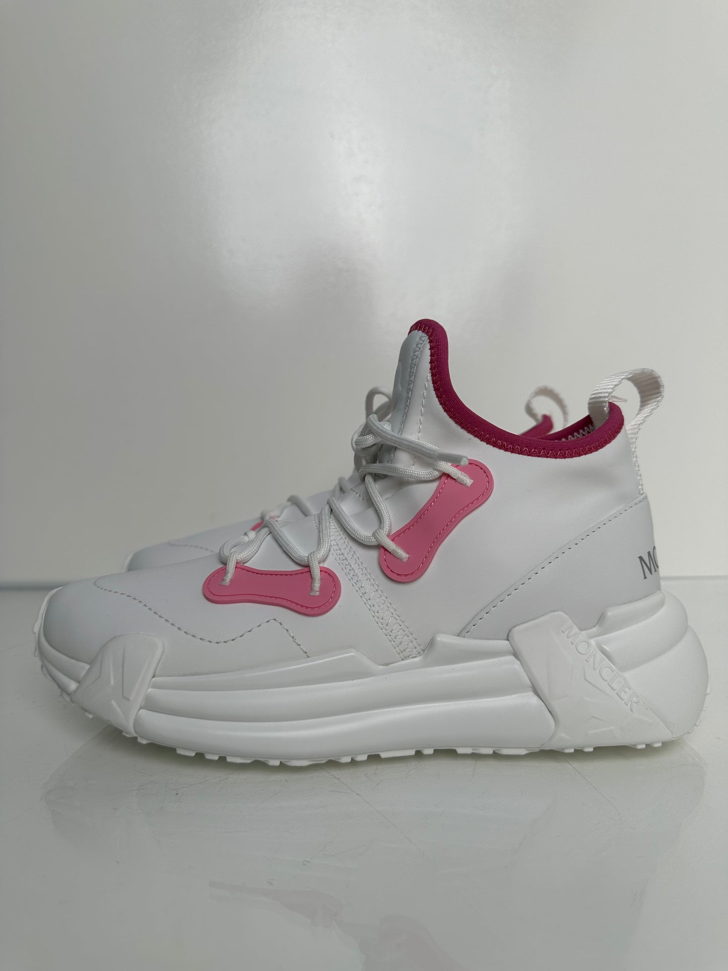 Moncler Lunarove Tri Pink & White Sneakers, 38.5