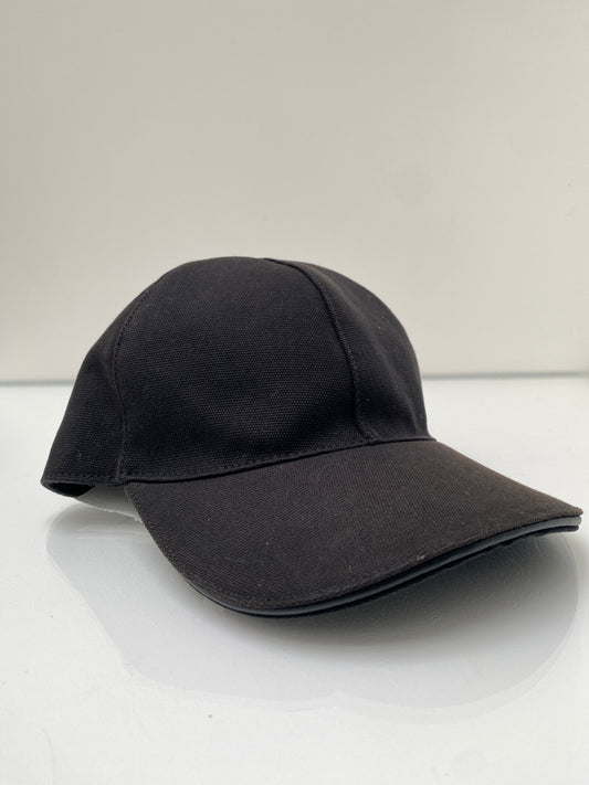 Gucci Black Web Stripe Baseball Hat, M