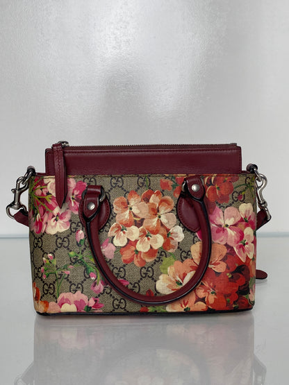 Gucci Blooms Mini Crossbody Tote Bag Pink GHW