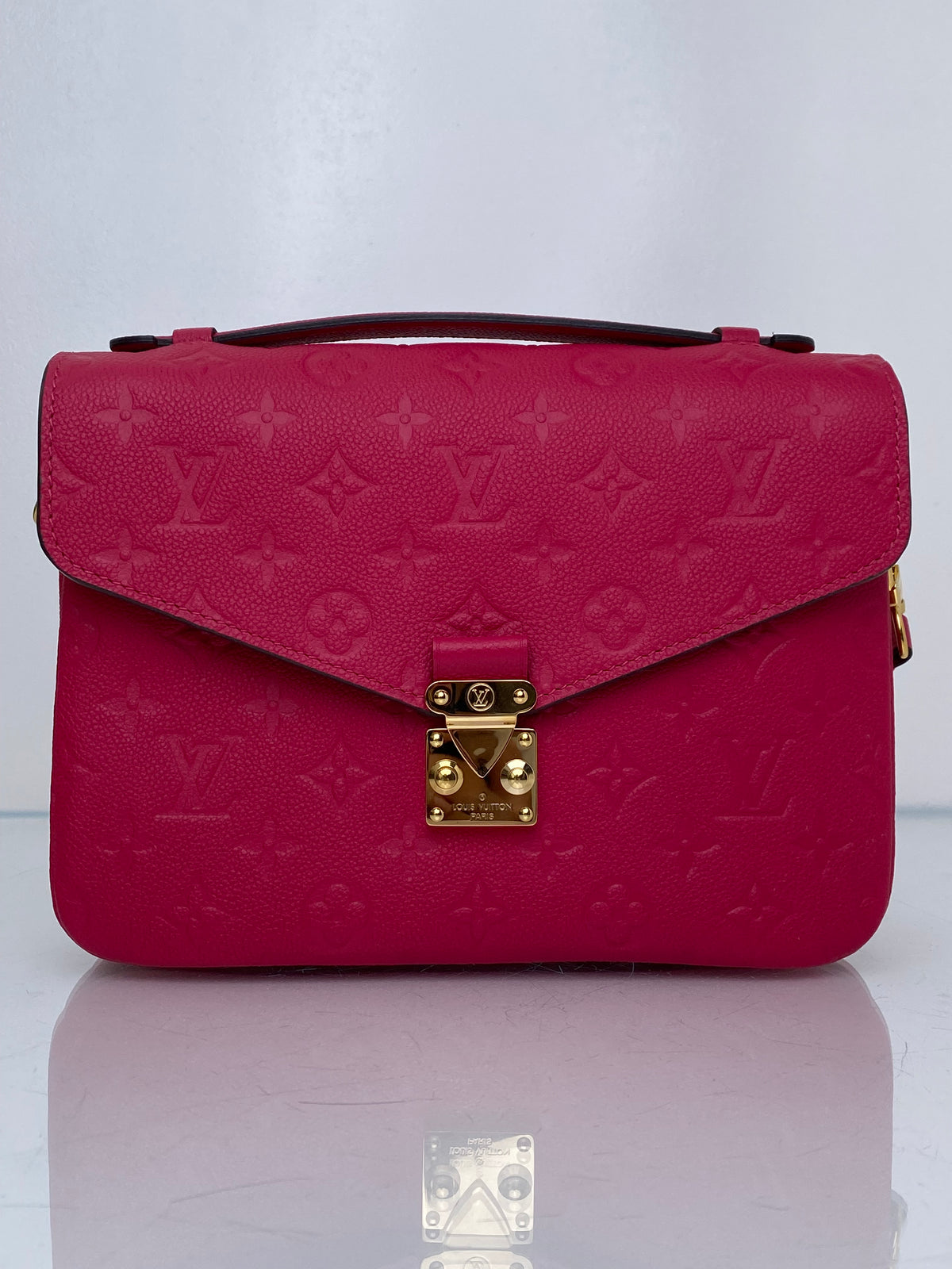 Louis Vuitton Pochette Motis Raspberry Empriente Bag GHW
