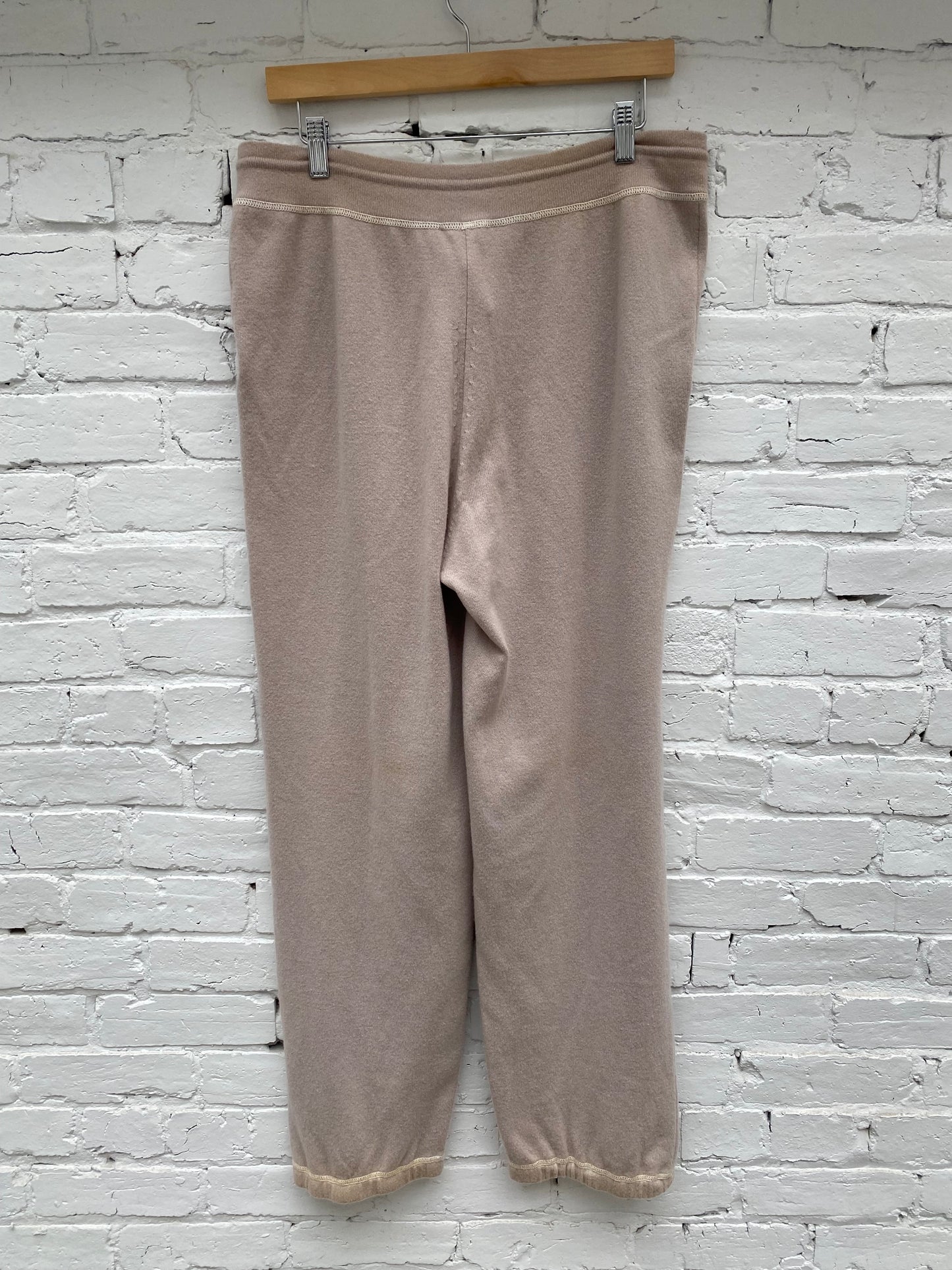 Chanel Beige Cashmere Sweatpants, 42