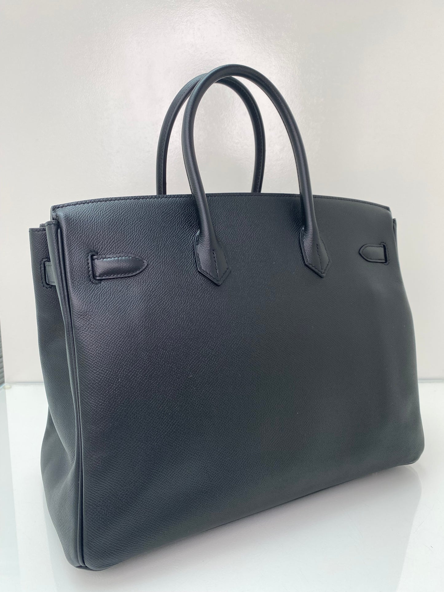 Hermes Birkin 35 Black Epsom GHW #X