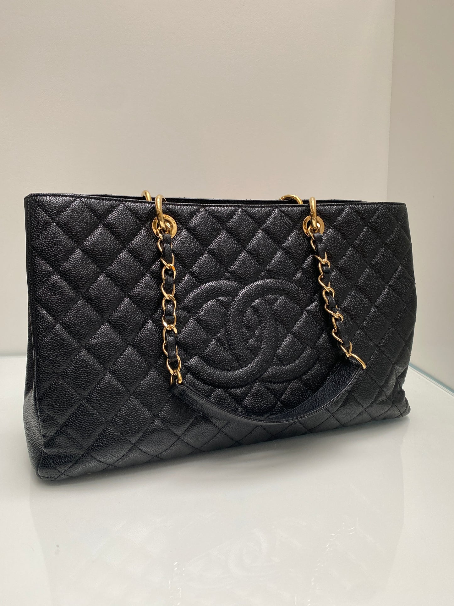 Chanel GST XL Black Caviar GHW #18