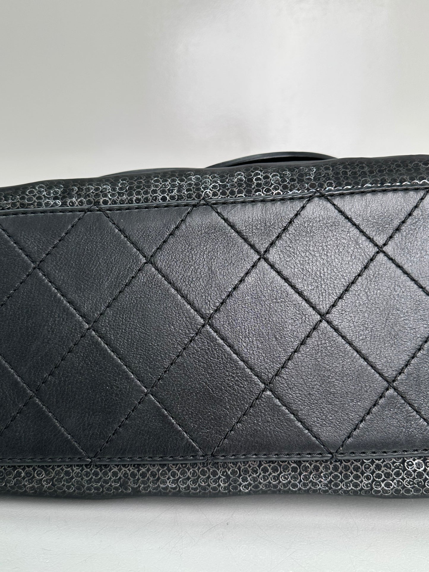 Chanel Black Hidden Sequins Tote Bag SHW