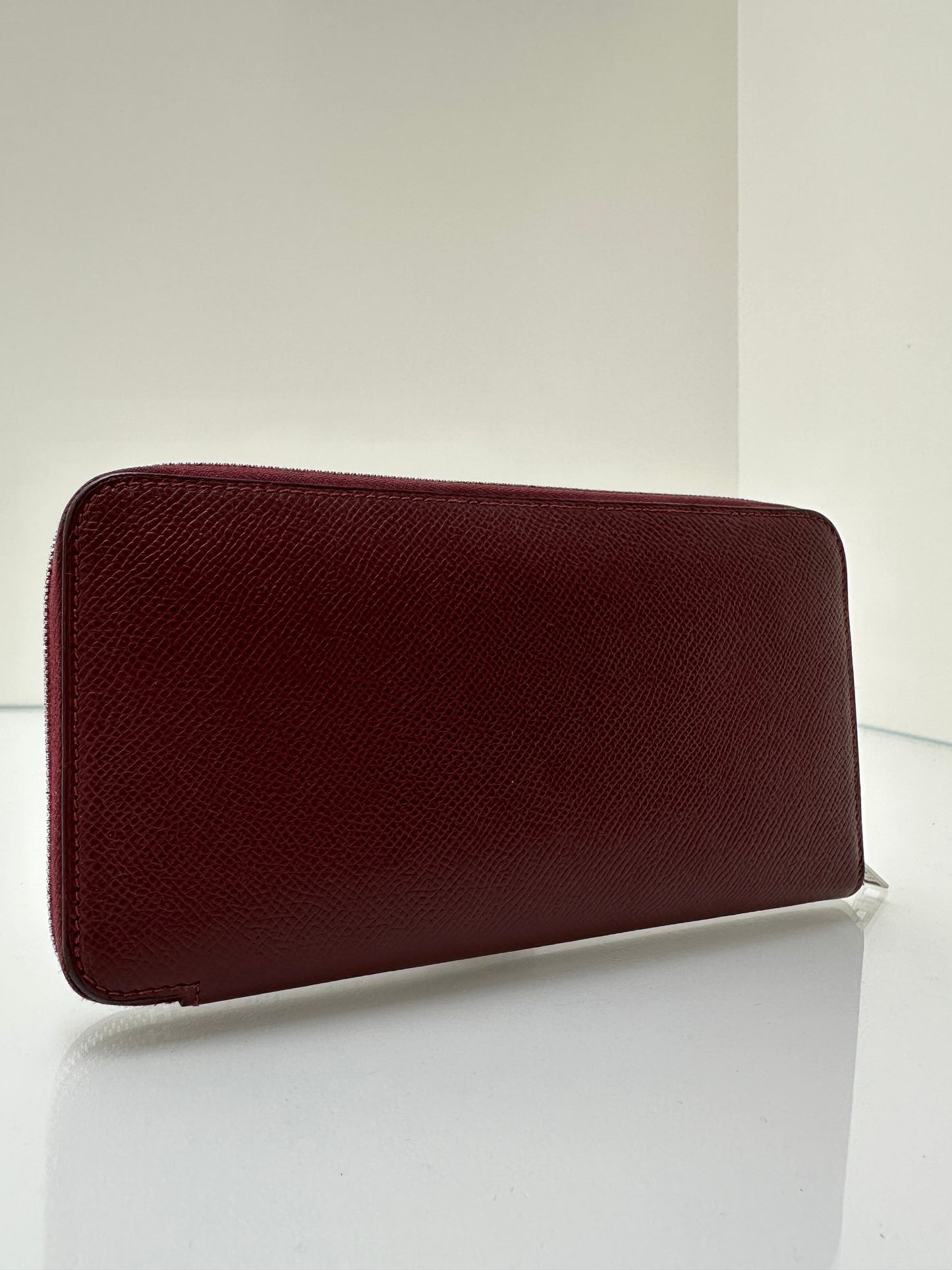 Hermes Merlot Zippy Wallet