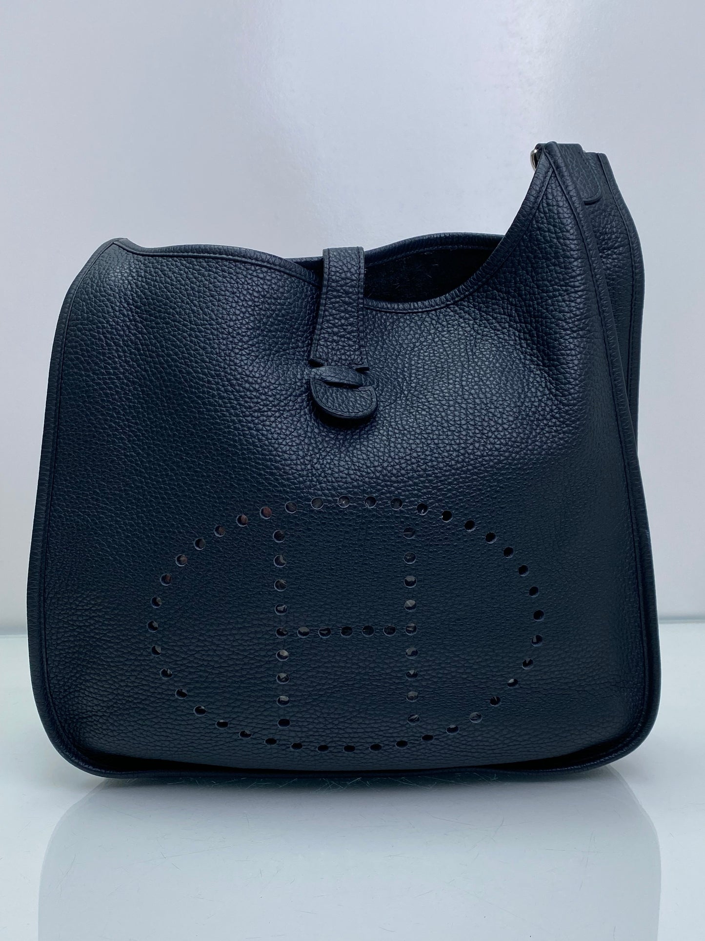 Hermes Evelyne GM Blue Obscur Ultraviolet Clemence PHW