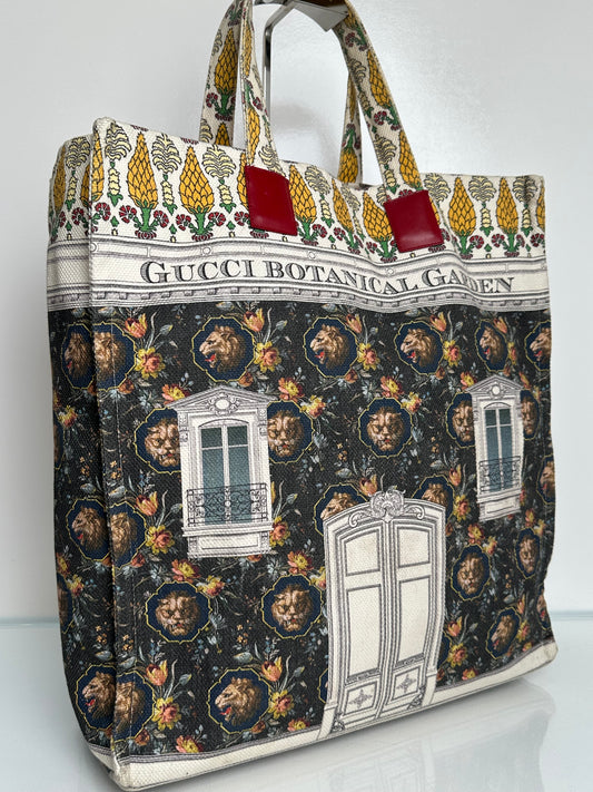 Gucci Multicolor Botanical Garden  Canvas Tote Bag