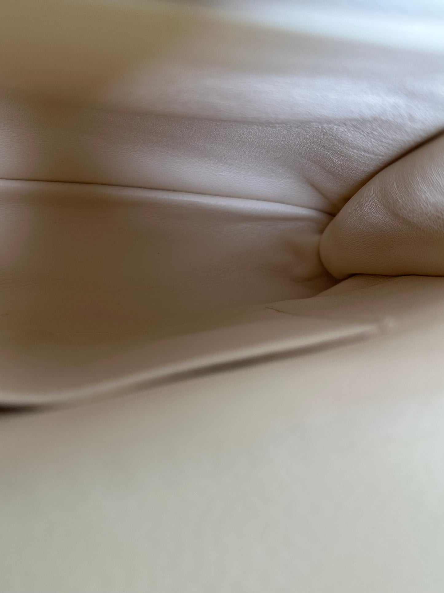 Chanel Cream/Red Lizard Coco Handle Large Bag RHW