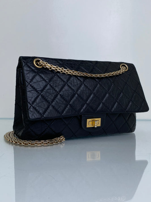 Chanel Black Reissue Medium Flap Bag GHW