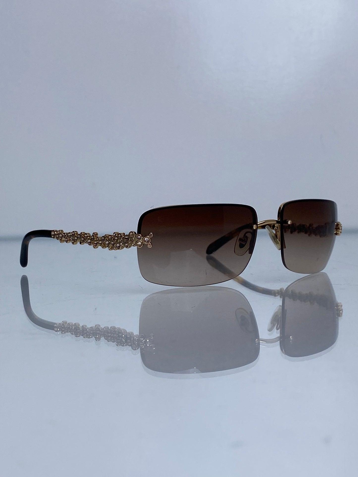 Tiffany & Co. Brown & Gold  Sunglasses