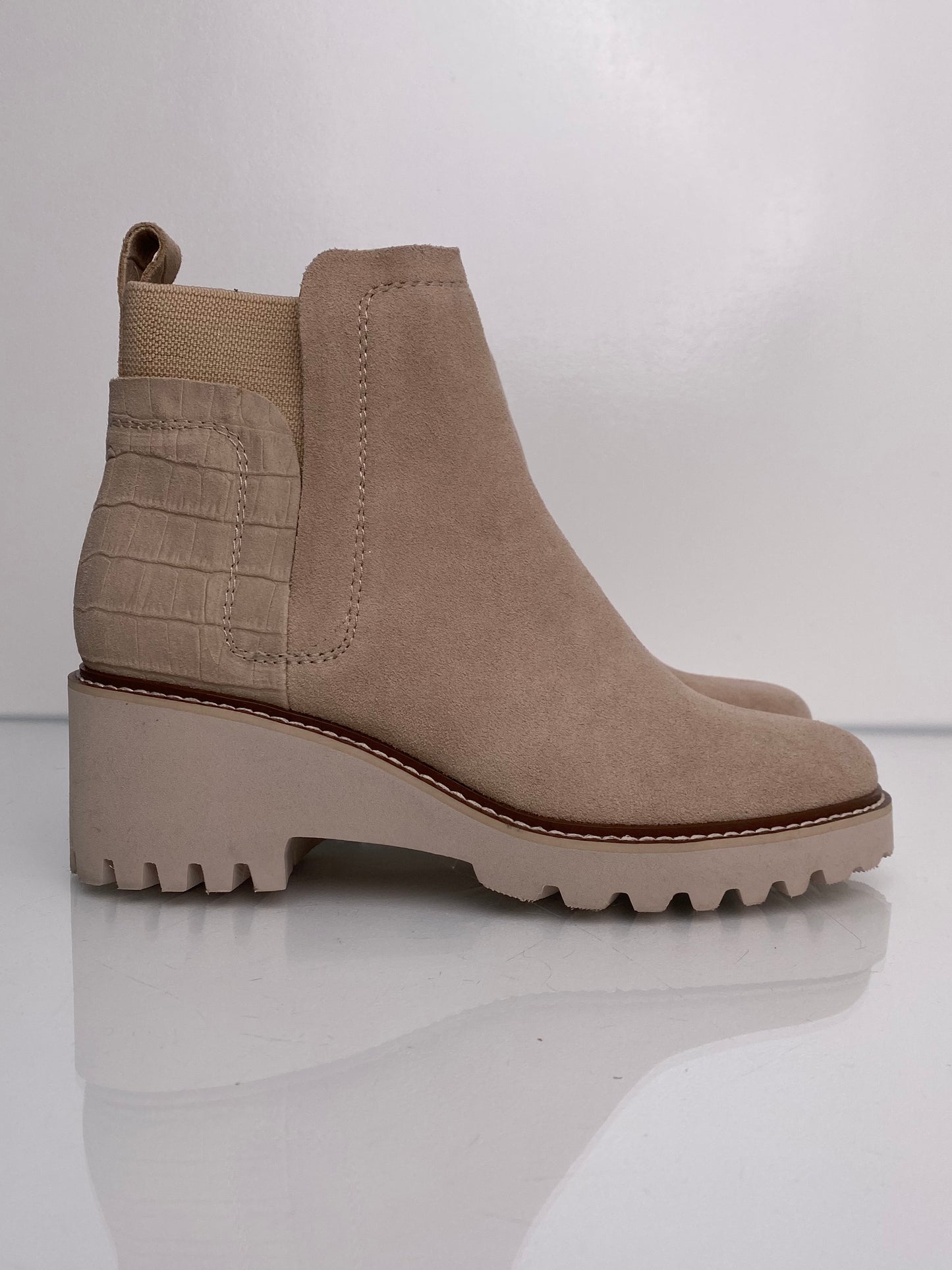 Dolce Vita Light Suede Boots, 8