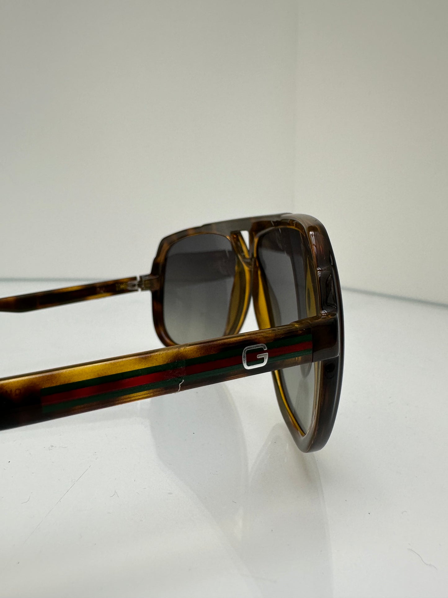Gucci Tortoise Aviator Sunglasses