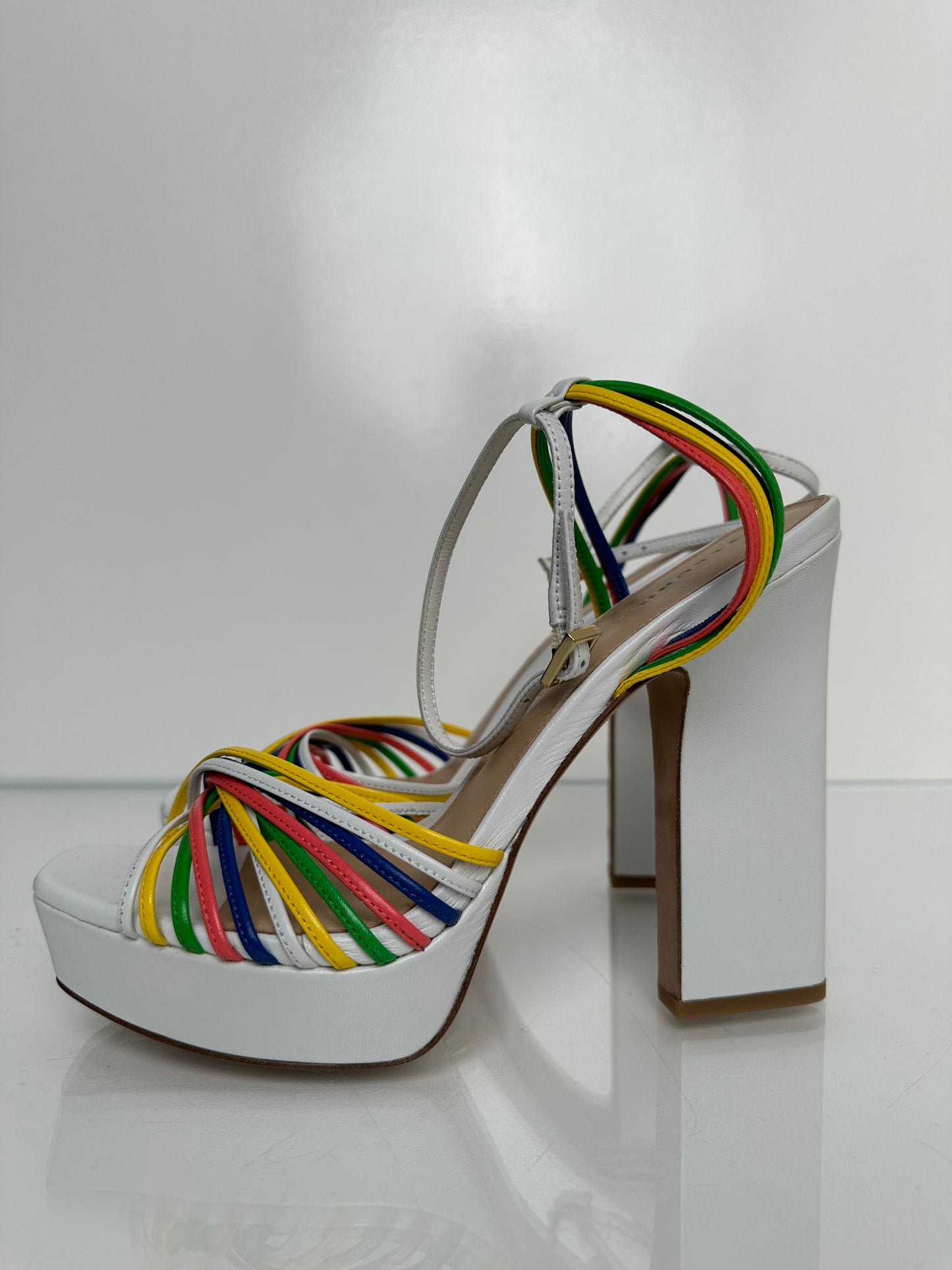 Veronica Beard White & Multicolor Heels, 9