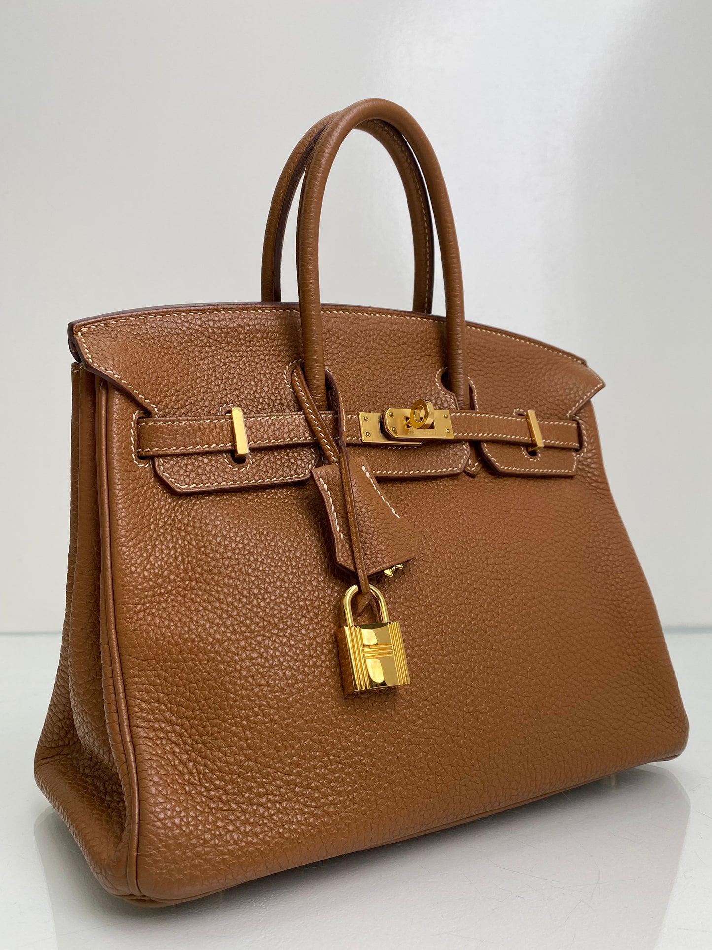Hermes Birkin 25 Gold Togo GHW #P