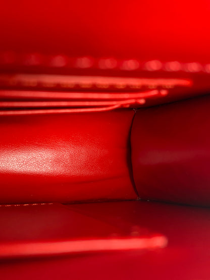 Christian Louboutin Red Elisa Baguette SHW