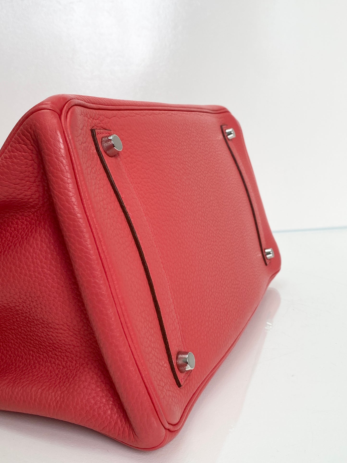 Hermes Birkin 35 Bougainvillea Clemence PHW #N