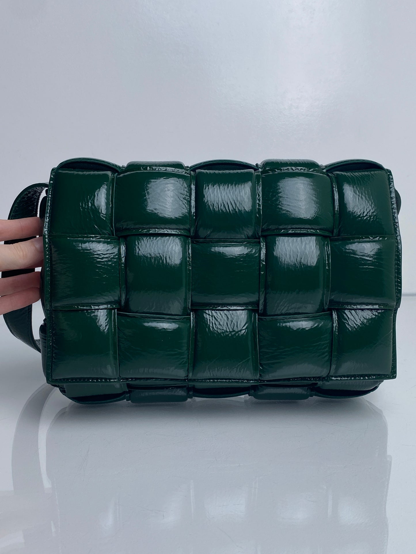 Bottega Veneta Raintree Green Padded Cassette Bag GHW