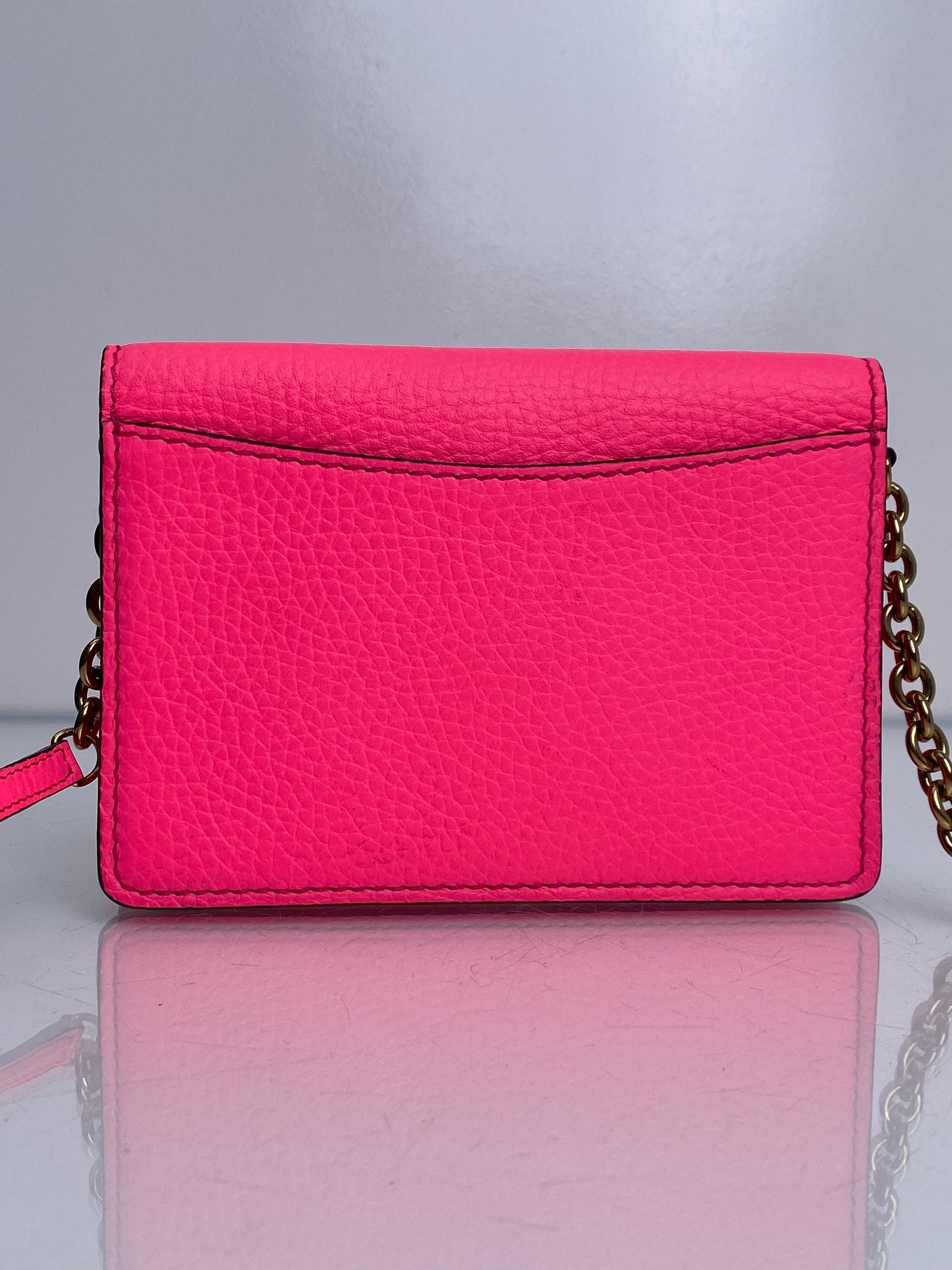 Burberry Neon Pink Logo Small Crossbody GHW