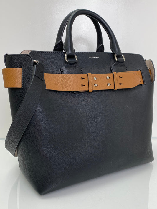 Burberry Black & Brown Marais Belt Bag SHW