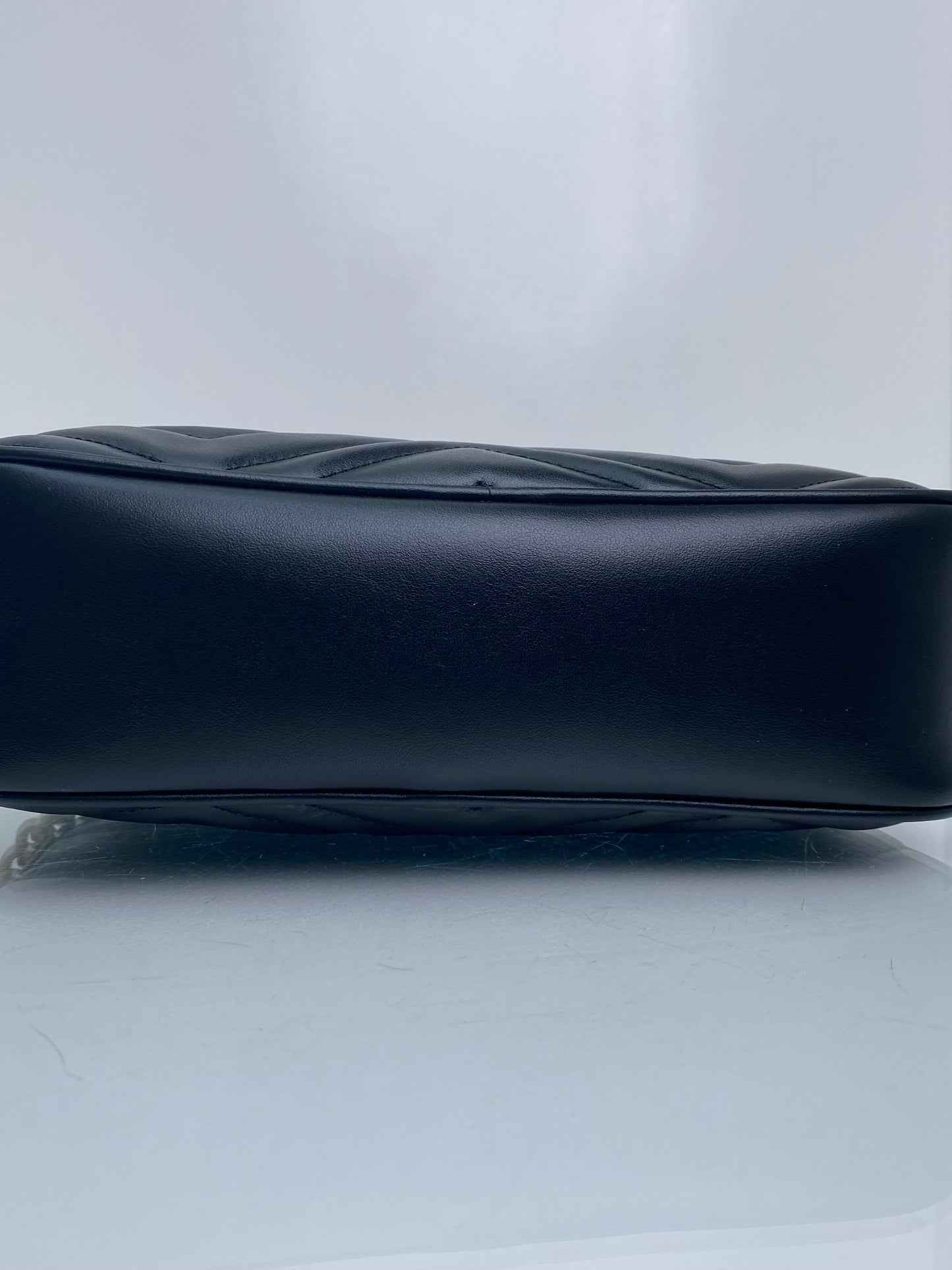 Gucci Marmont Black Large Camera Bag GHW