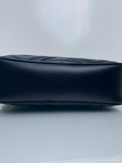 Gucci Marmont Black Large Camera Bag GHW