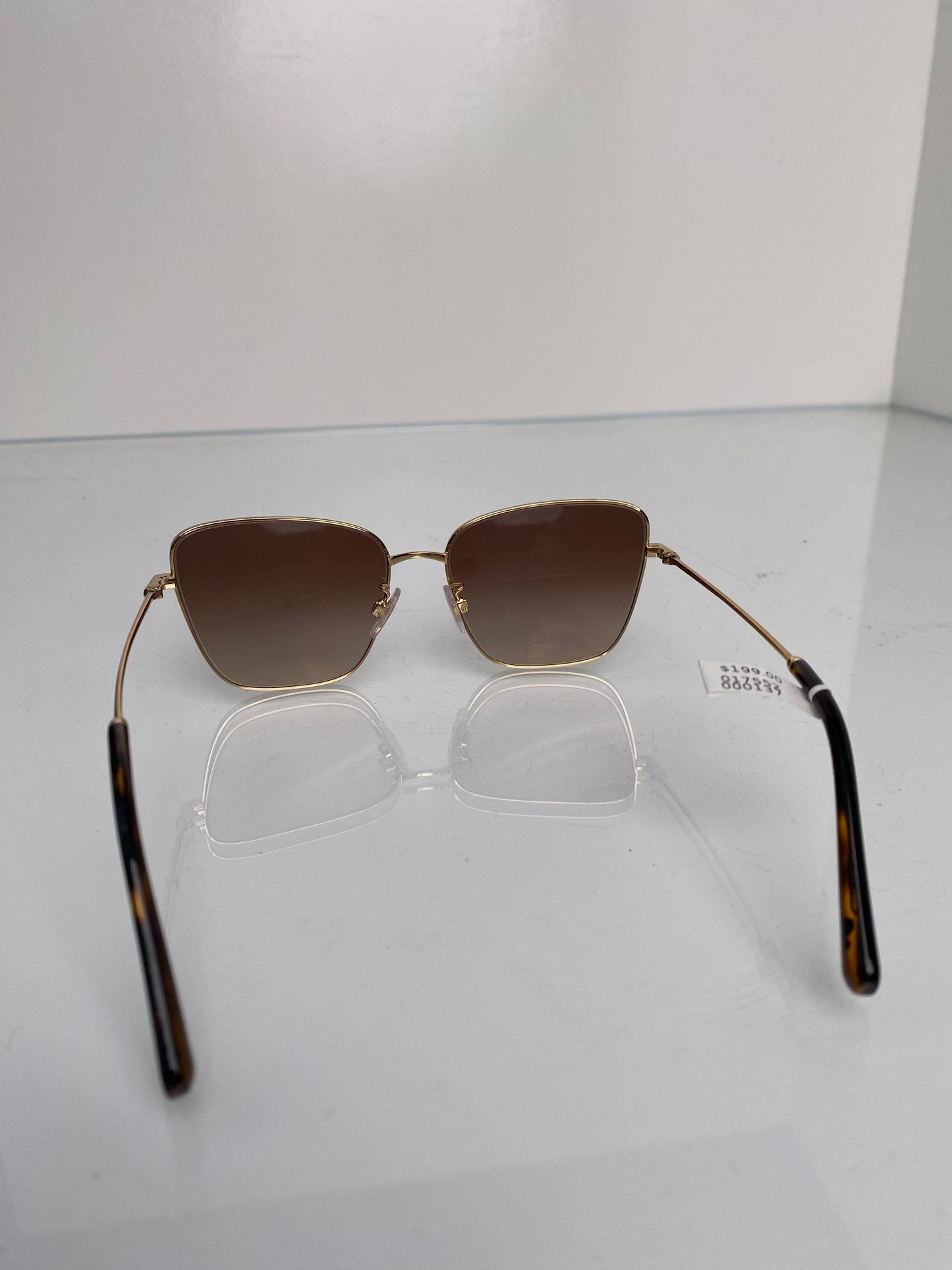 Dolce & Gabbana Gold Frame Cat Eye Sunglasses