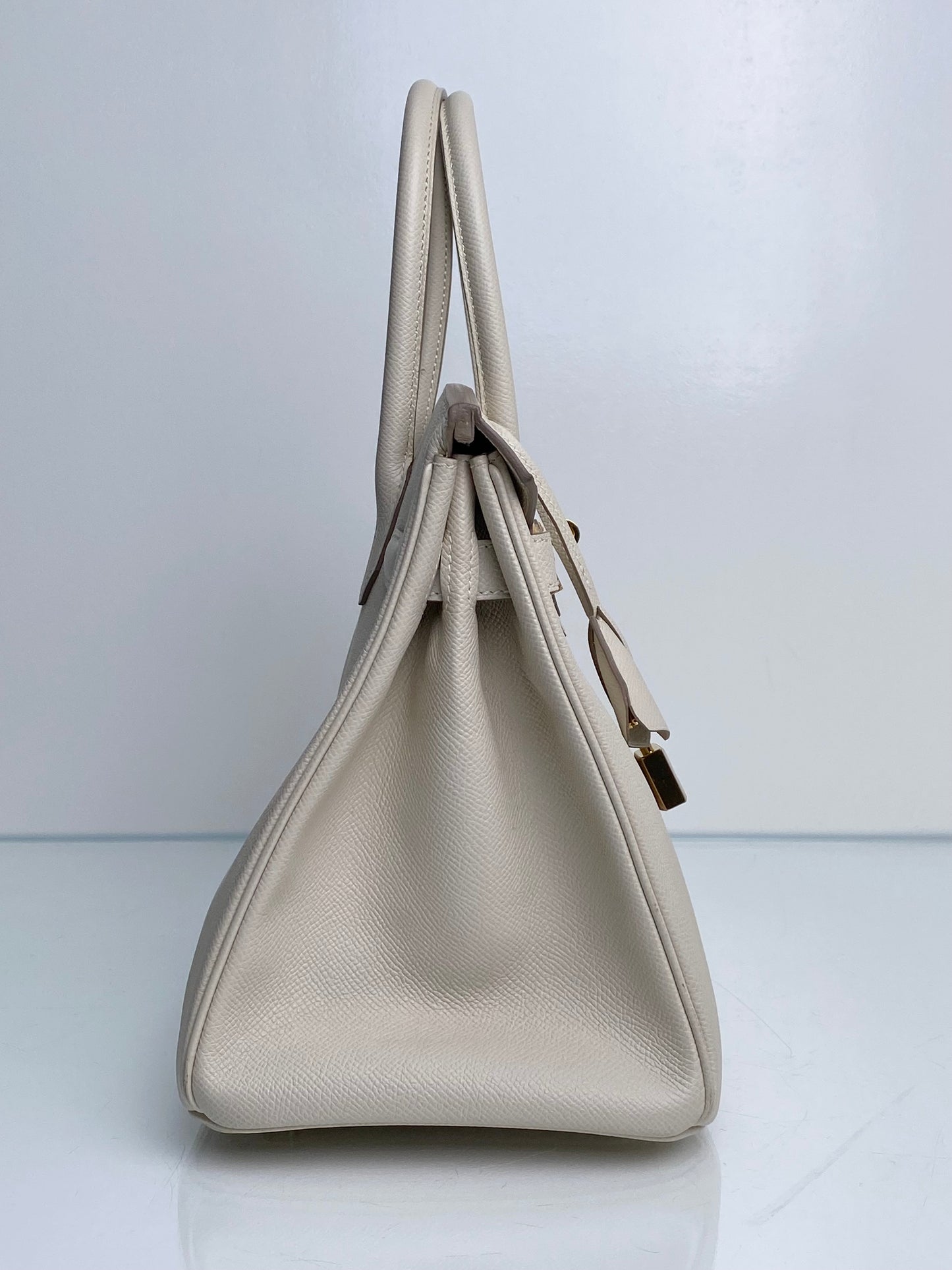 Hermes Birkin 30 Craie Epsom GHW #T