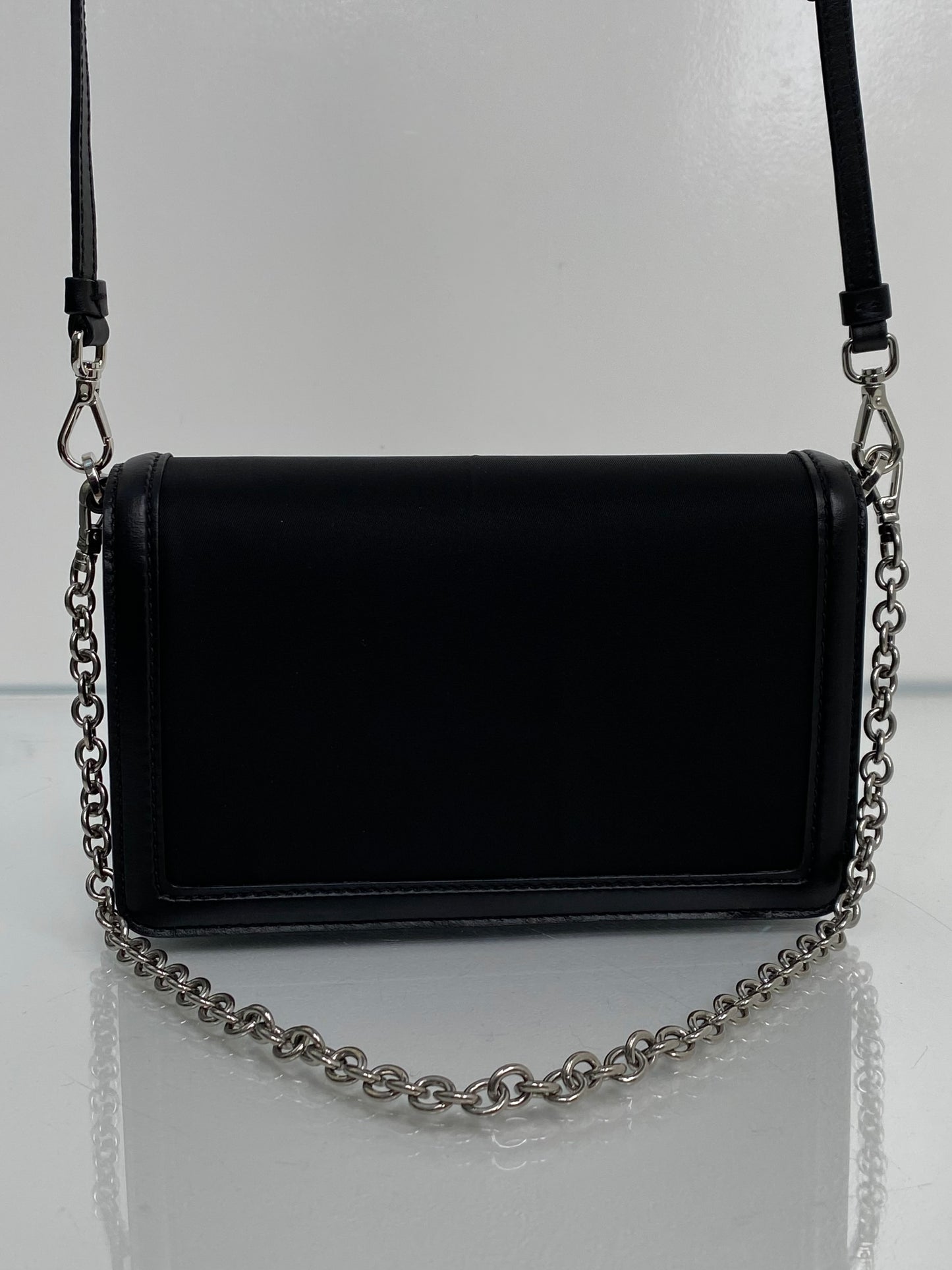 Prada Black Leather & Nylon Mini Bag