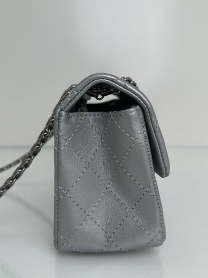 Chanel Silver Re-issue Small Flap Bag SHW