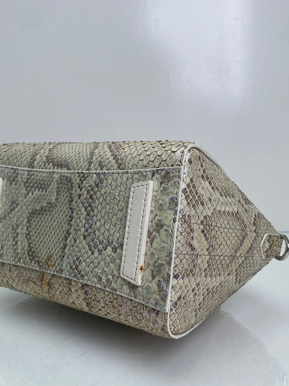 Givenchy Mini Antigona Lock Snakeskin Bag SHW