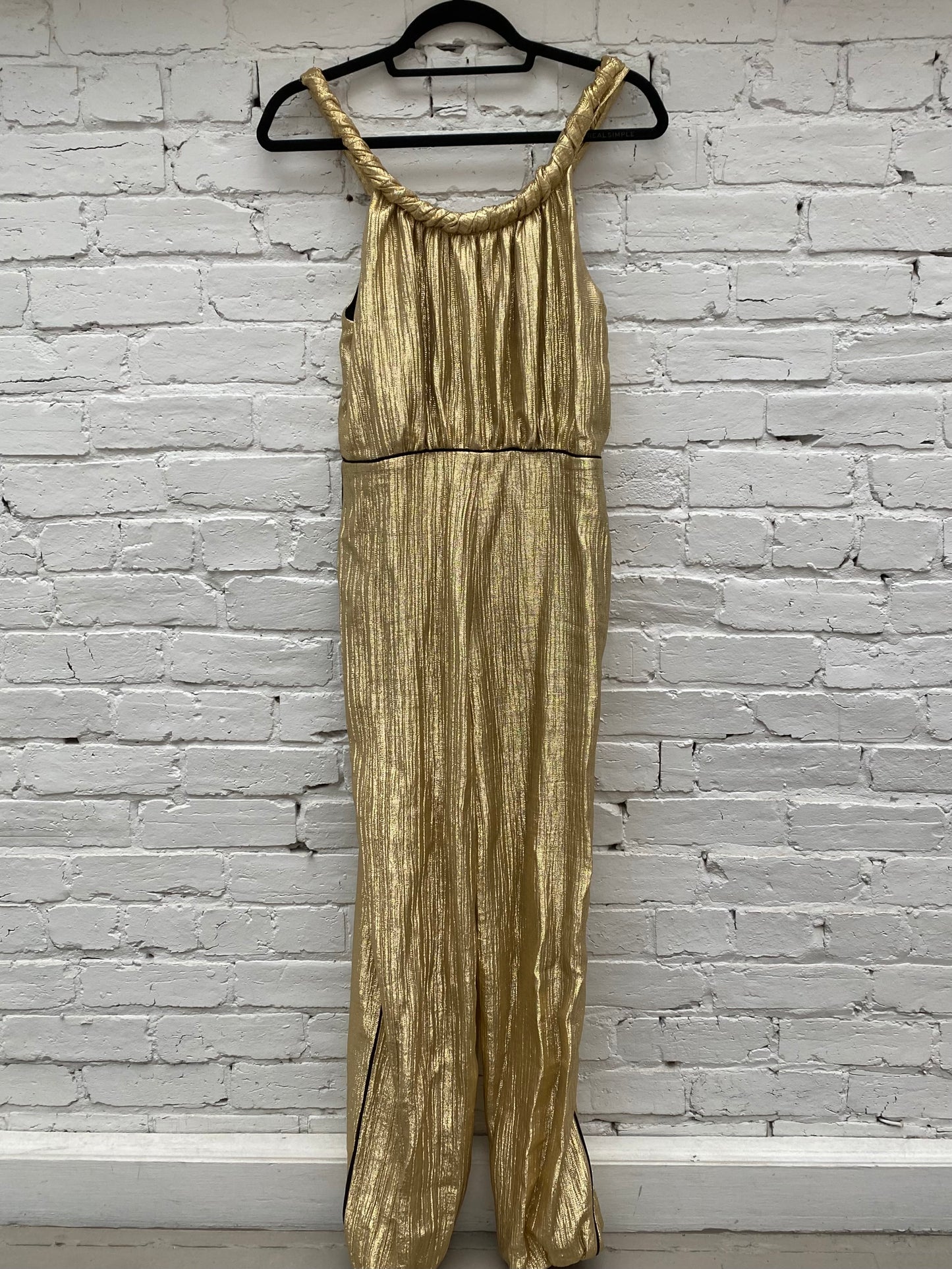 Fendi Gold Metallic Jumpsuit, 40